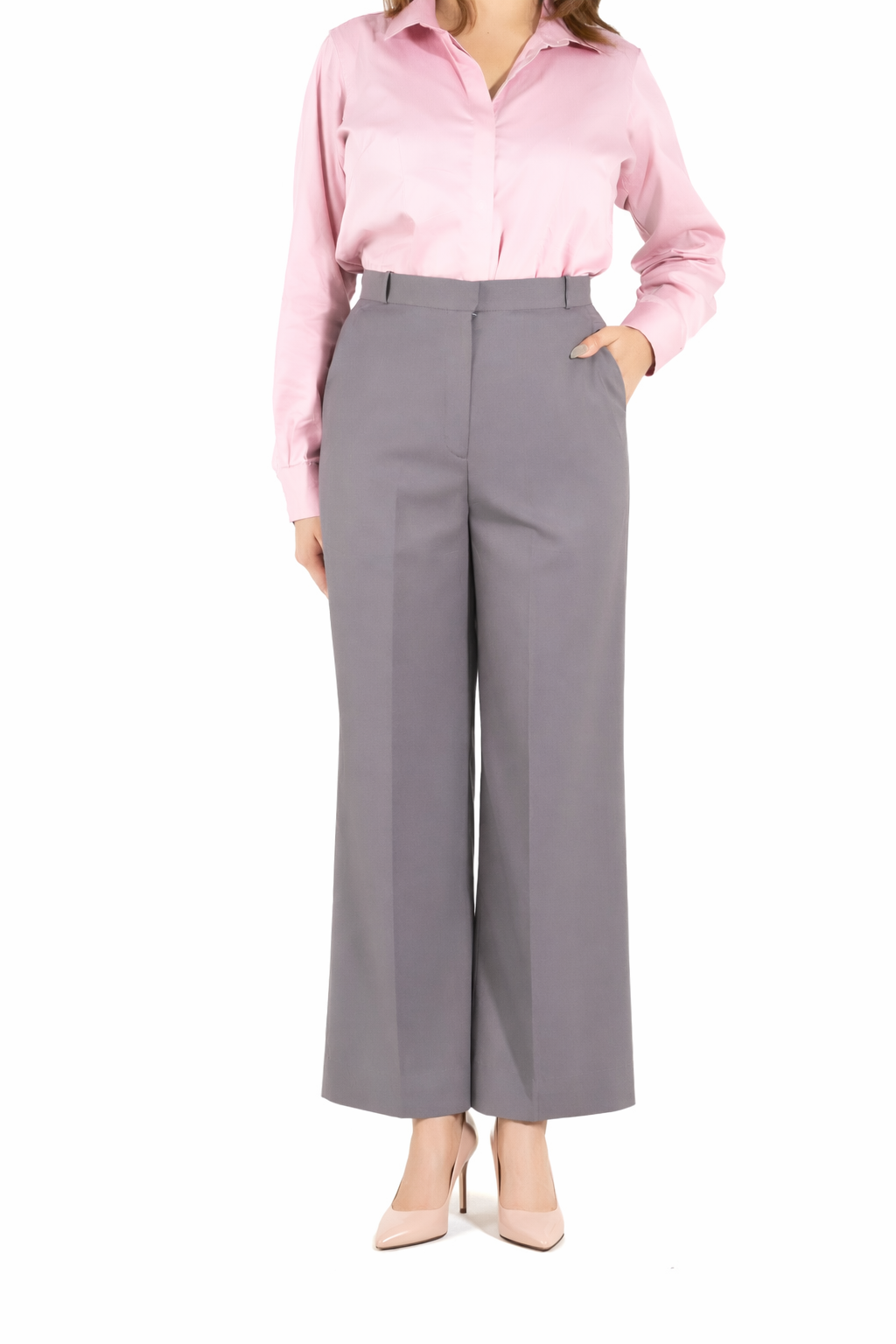 Signature Straight Fit Trouser — Gray