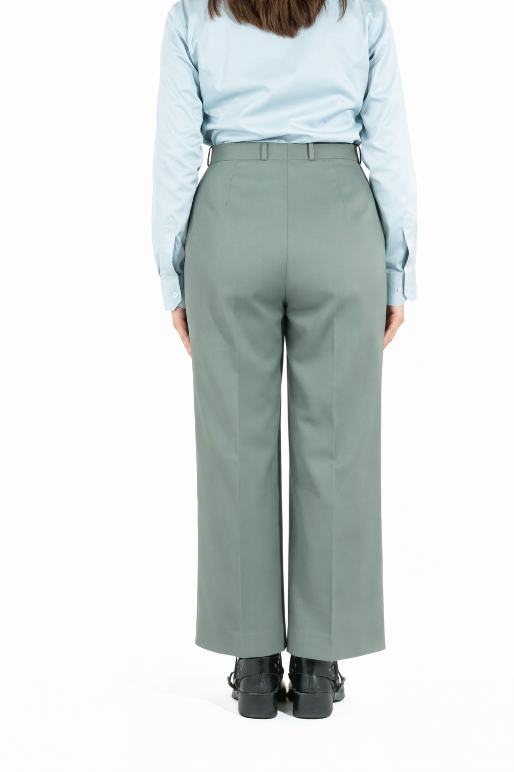 Signature Straight Fit Trouser — Teal Green