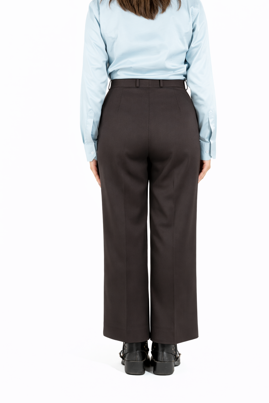 Signature Straight Fit Trouser — Deep Brown