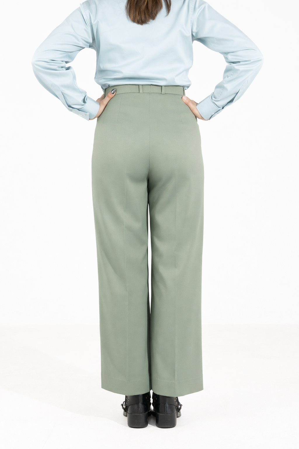 Signature Straight Fit Trouser — Pastel Green