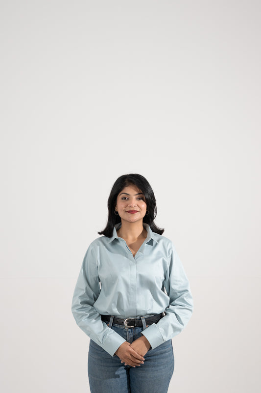 Classic Power Shirt — Powder Blue