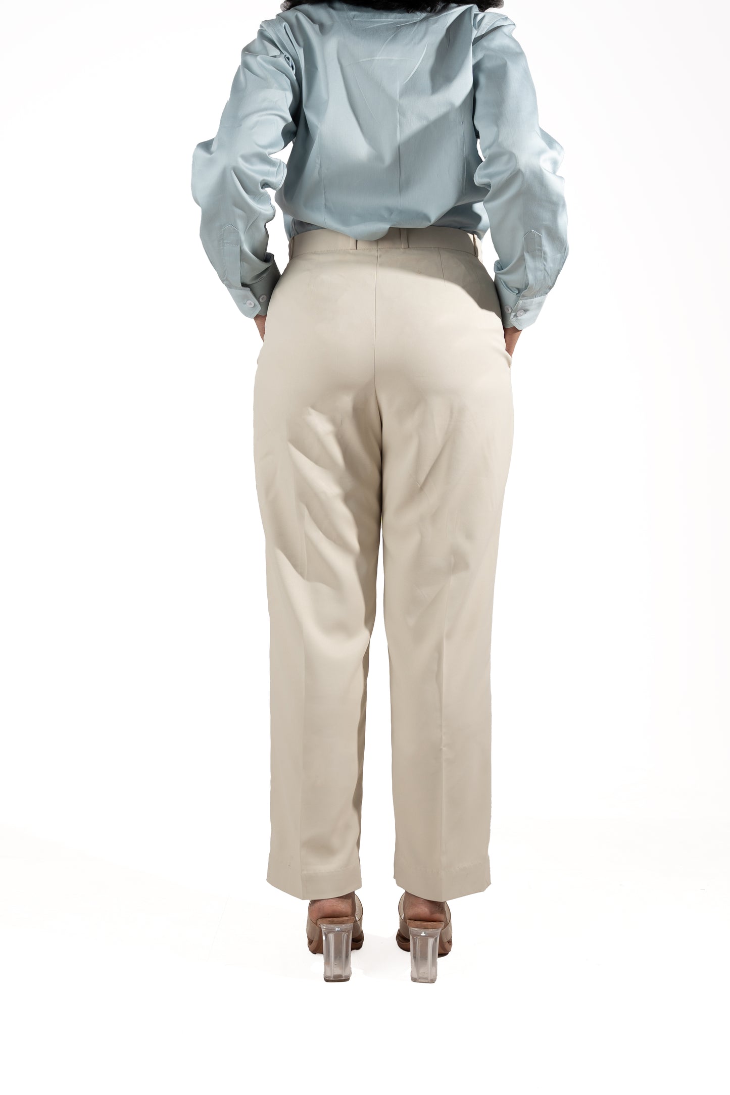 Essential Tapered Fit Trouser — Off White