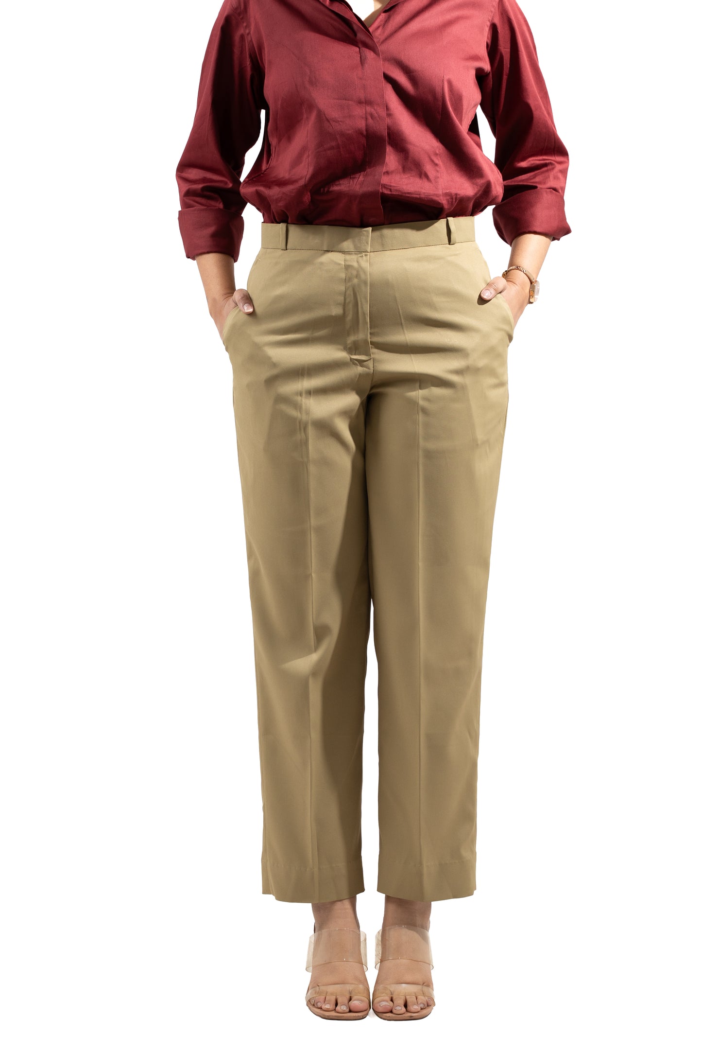 Essential Tapered Fit Trouser — Khaki