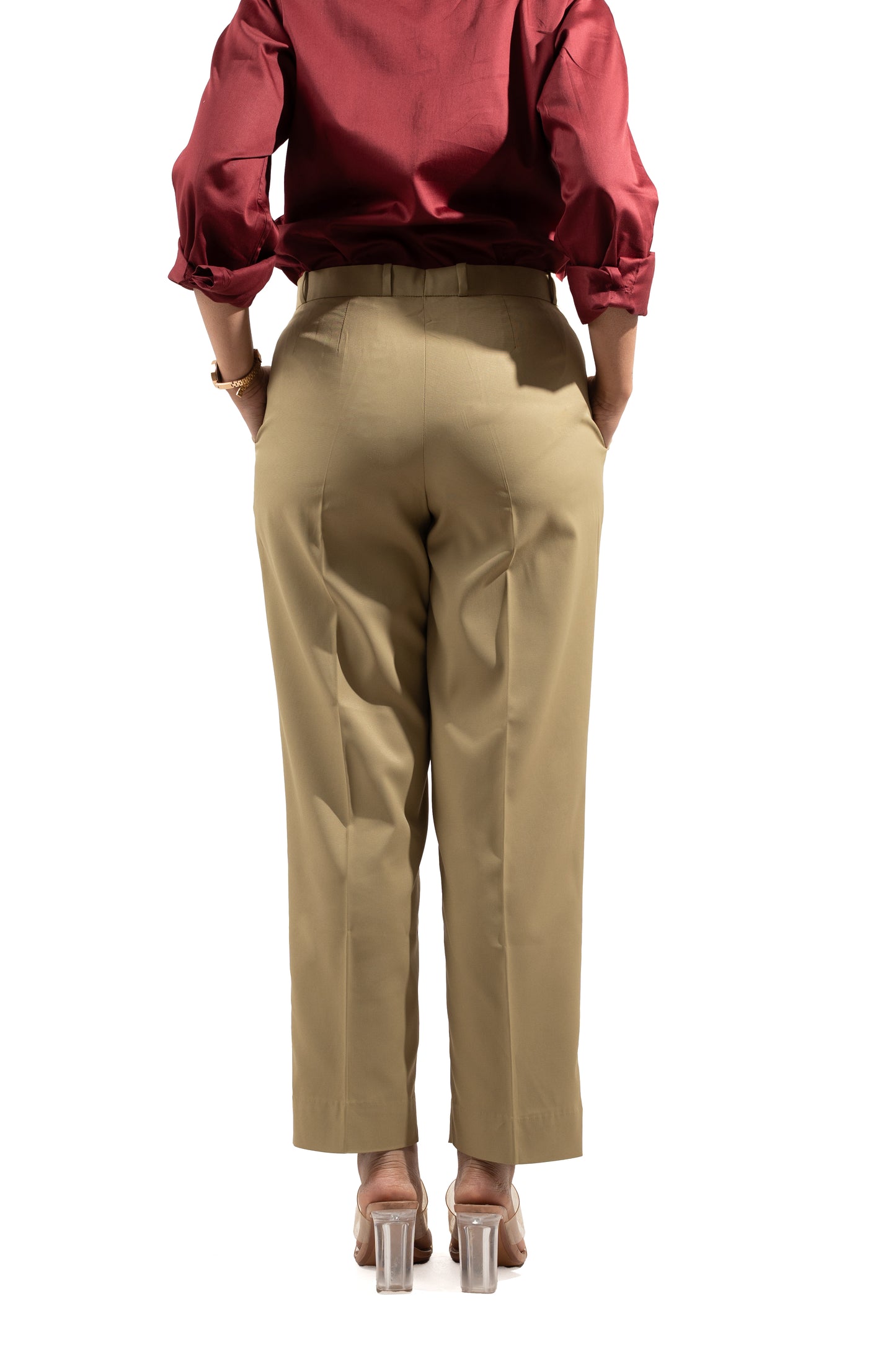Essential Tapered Fit Trouser — Khaki