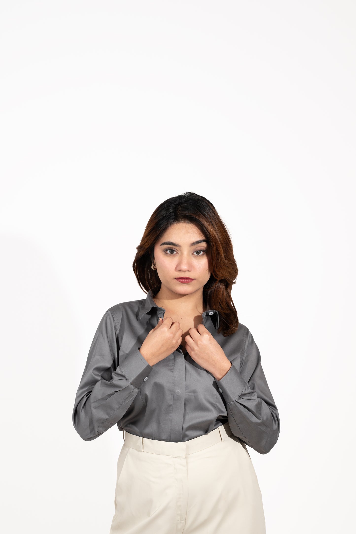 Classic Power Shirt — Charcoal Gray