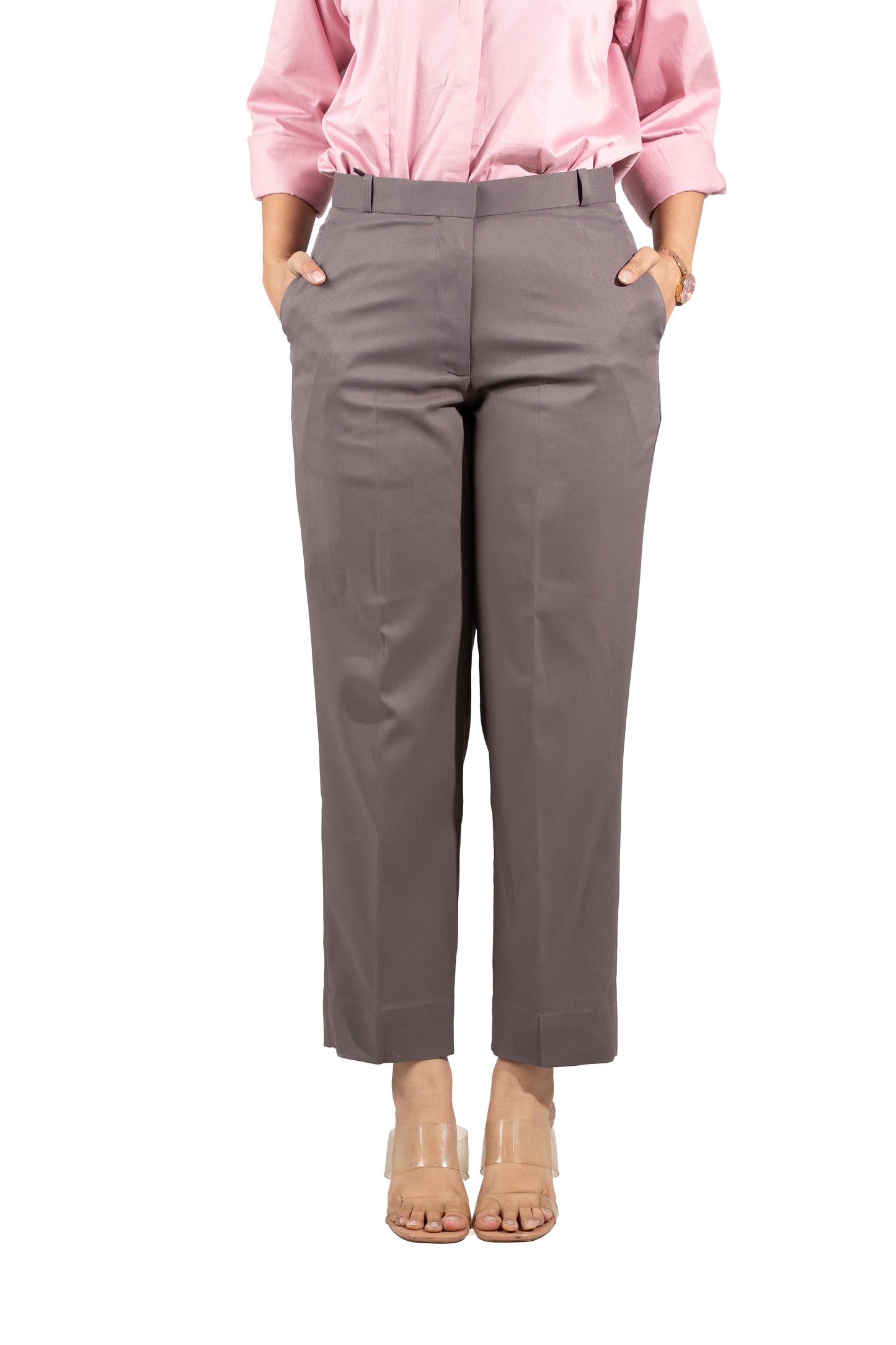 Essential Tapered Fit Trouser — Gray