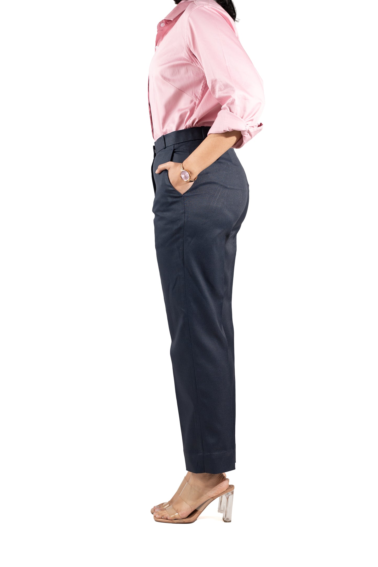 Essential Tapered Fit Trouser — Navy Blue