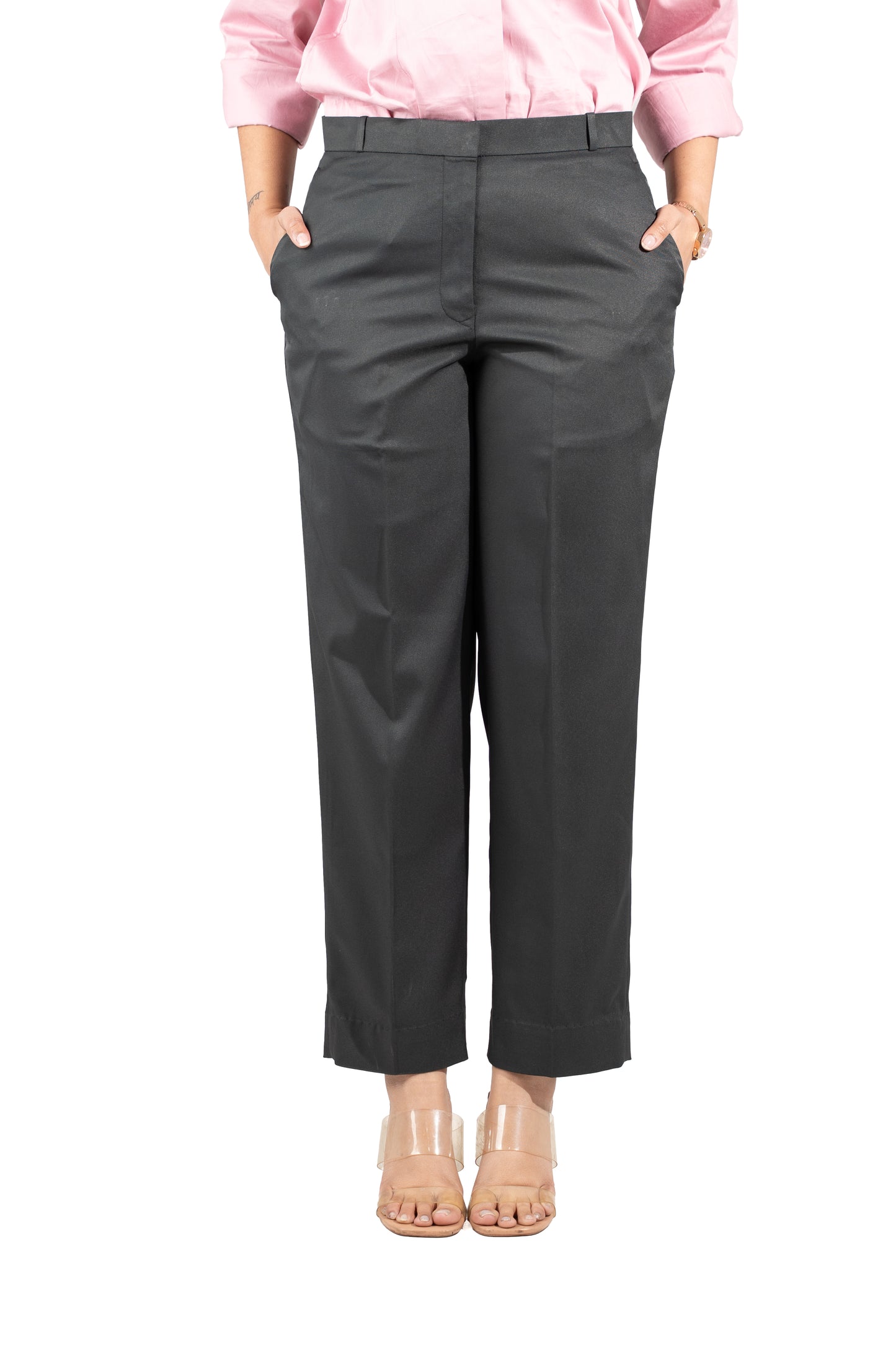 Essential Tapered Fit Trouser — Classic Black