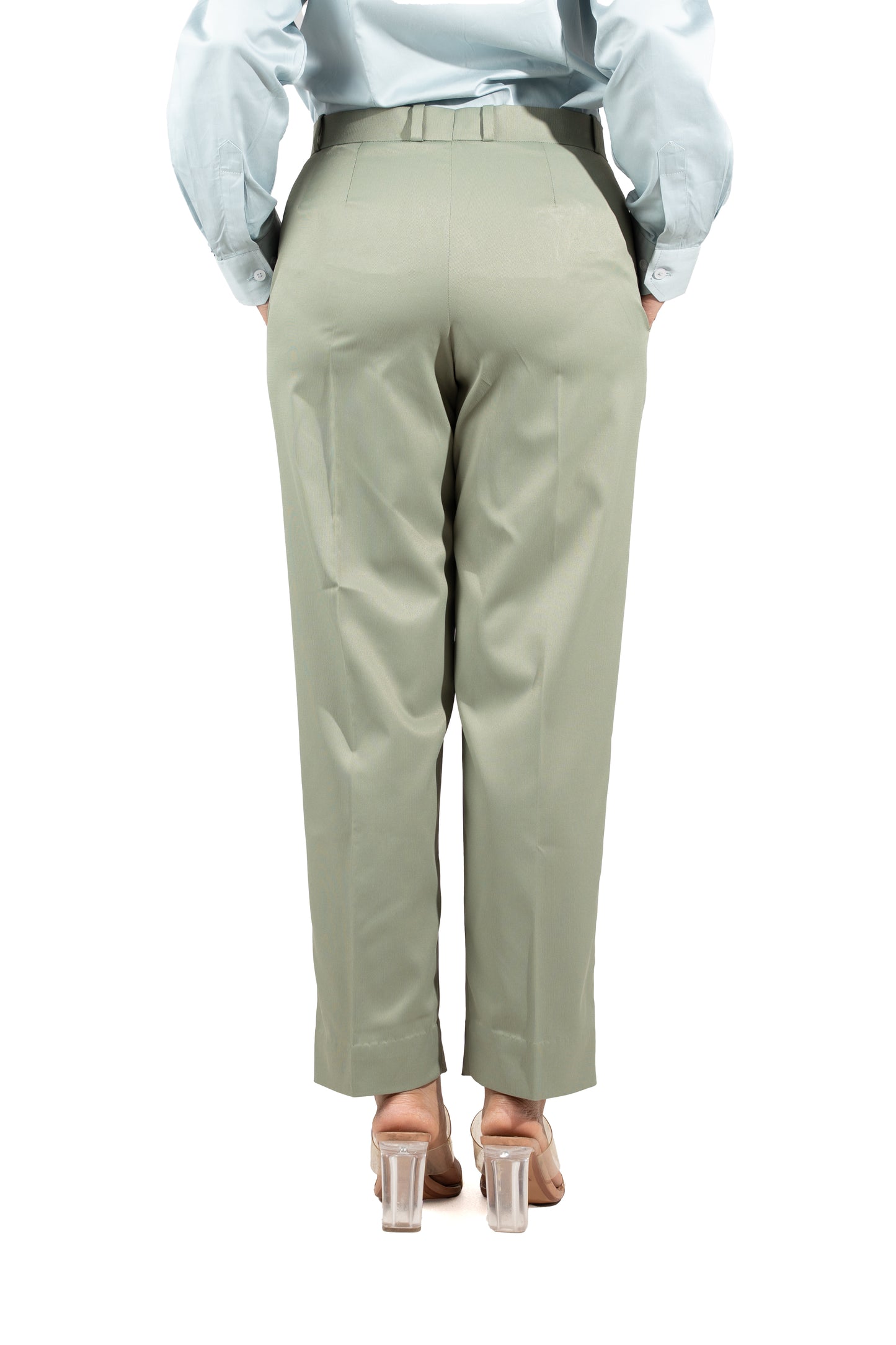 Essential Tapered Fit Trouser — Pastel Green