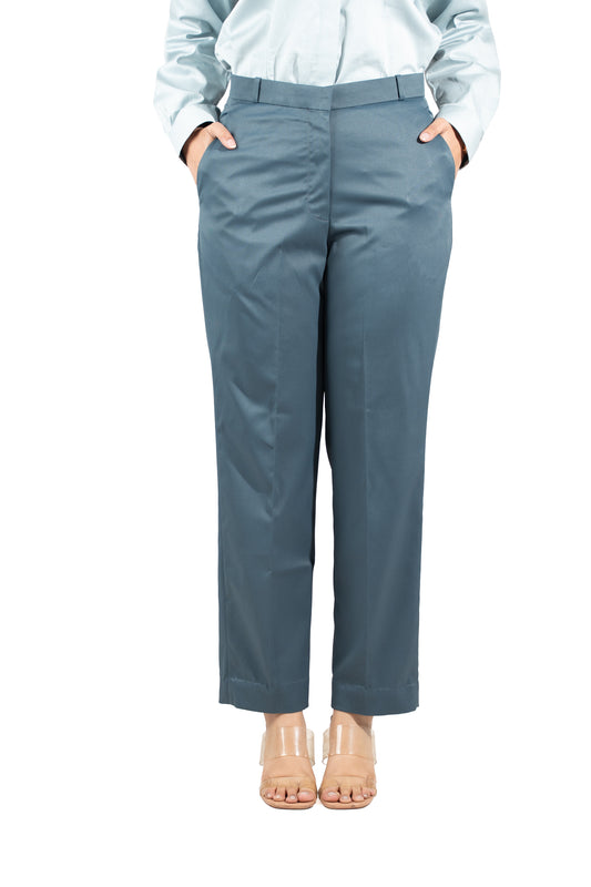 Essential Tapered Fit Trouser — Steel Blue