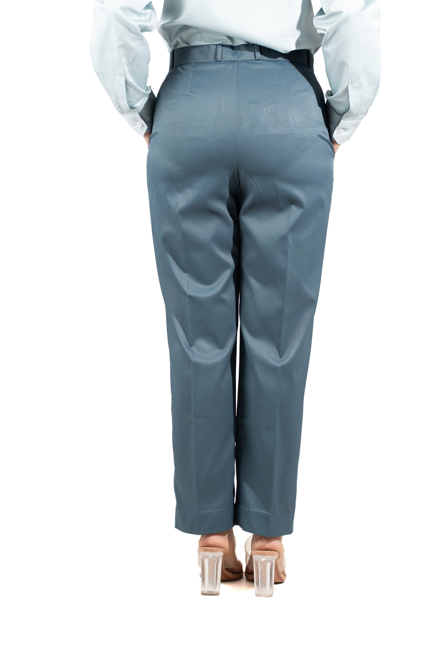 Essential Tapered Fit Trouser — Steel Blue