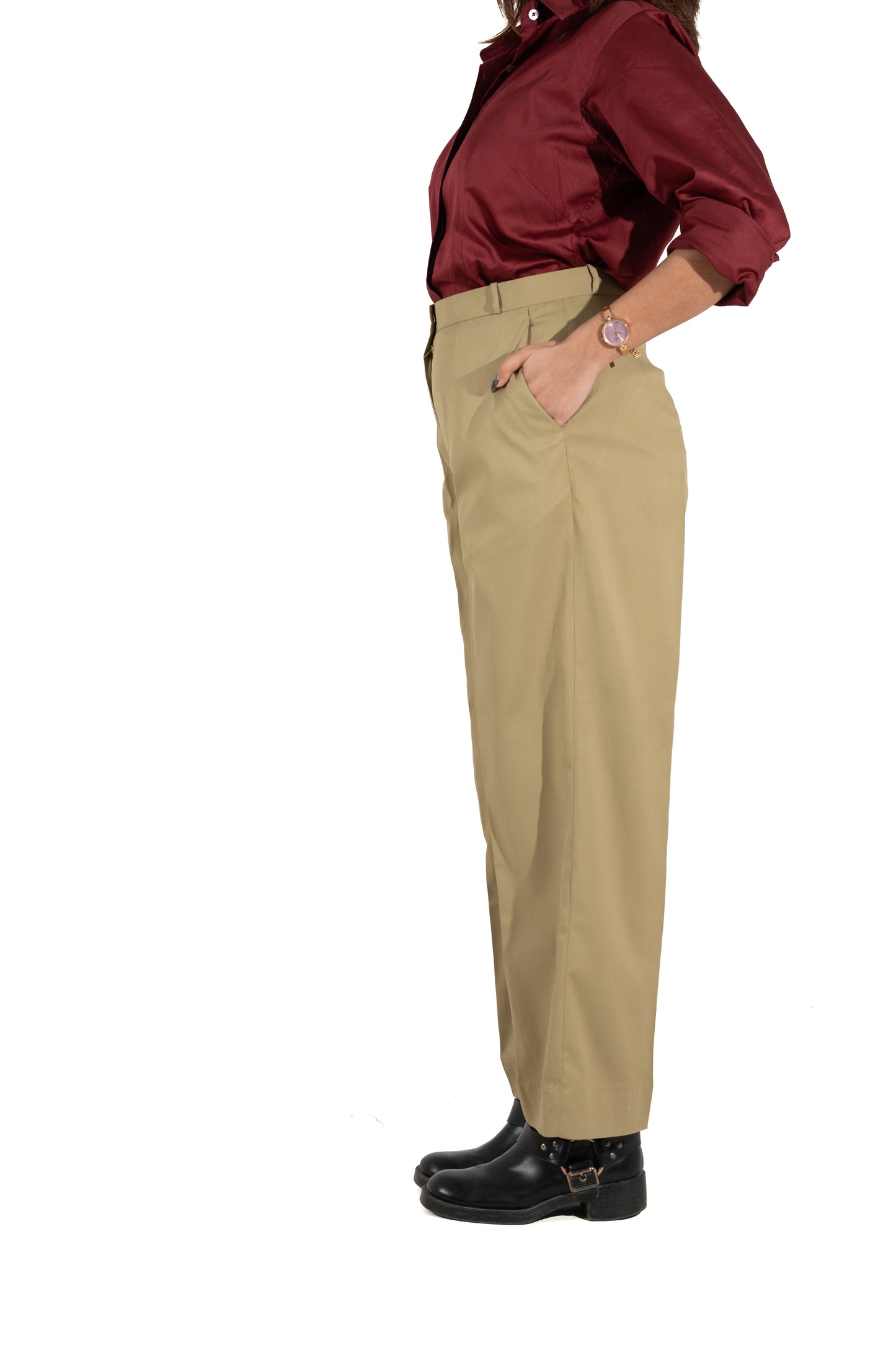Signature Straight Fit Trouser — Khaki