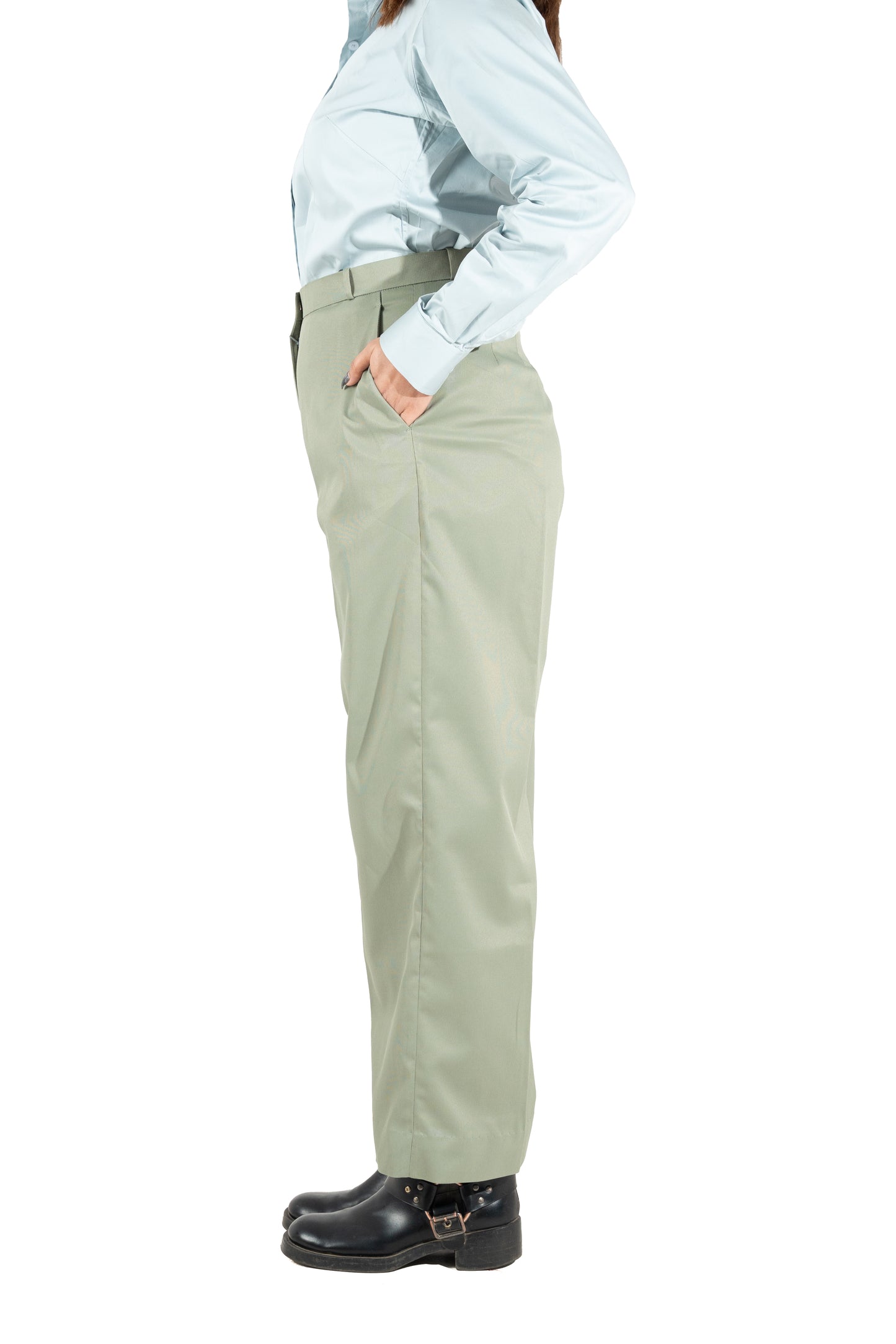 Signature Straight Fit Trouser — Pastel Green