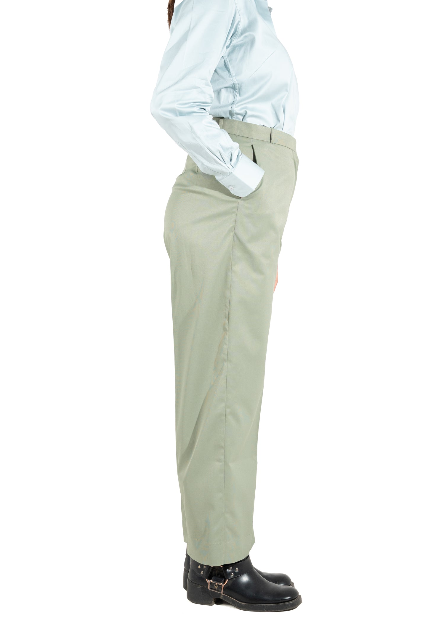 Signature Straight Fit Trouser — Pastel Green