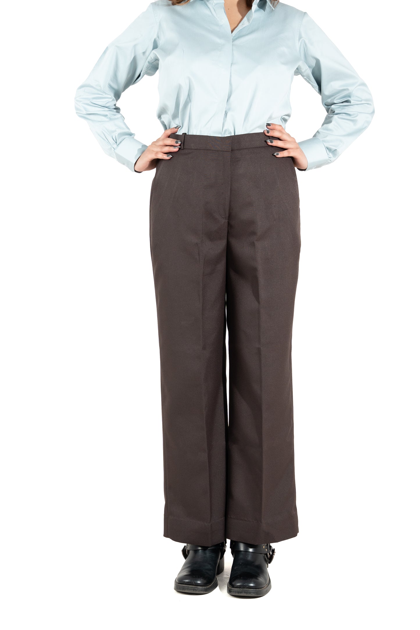 Signature Straight Fit Trouser — Deep Brown
