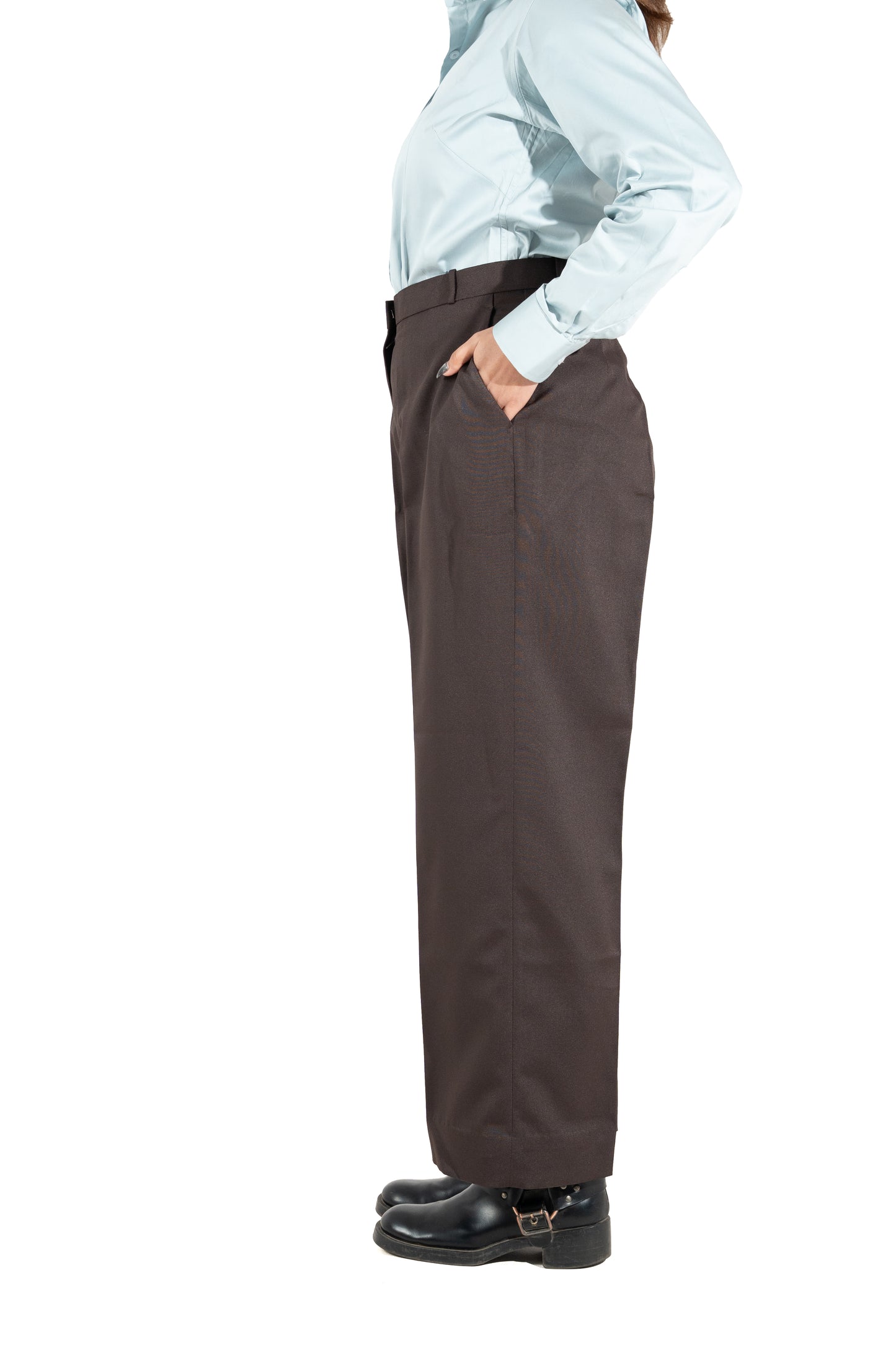 Signature Straight Fit Trouser — Deep Brown