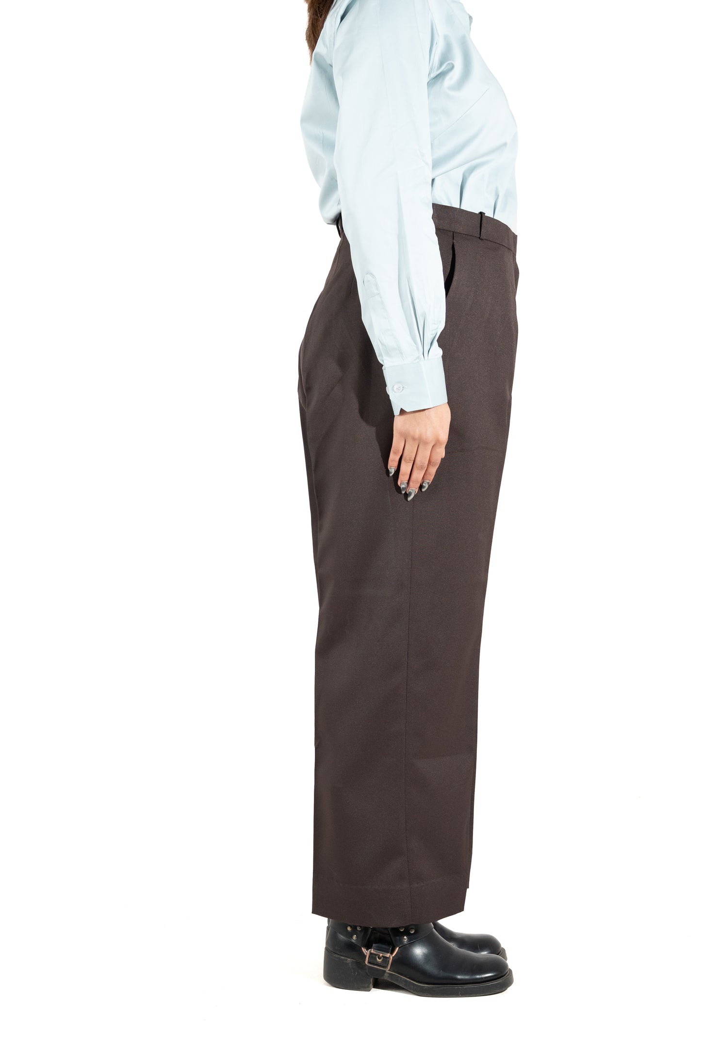 Signature Straight Fit Trouser — Deep Brown