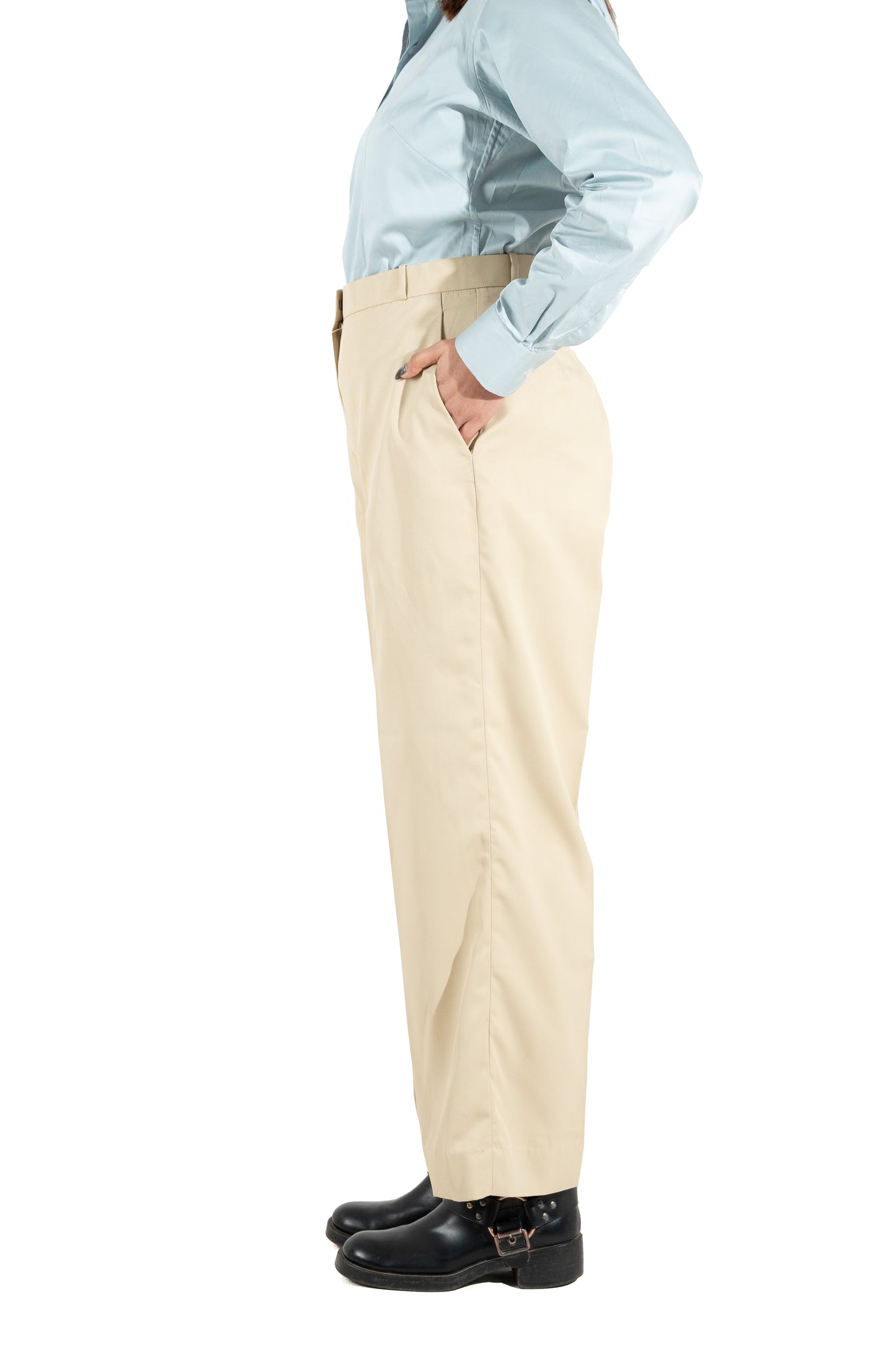 Signature Straight Fit Trouser — Beige